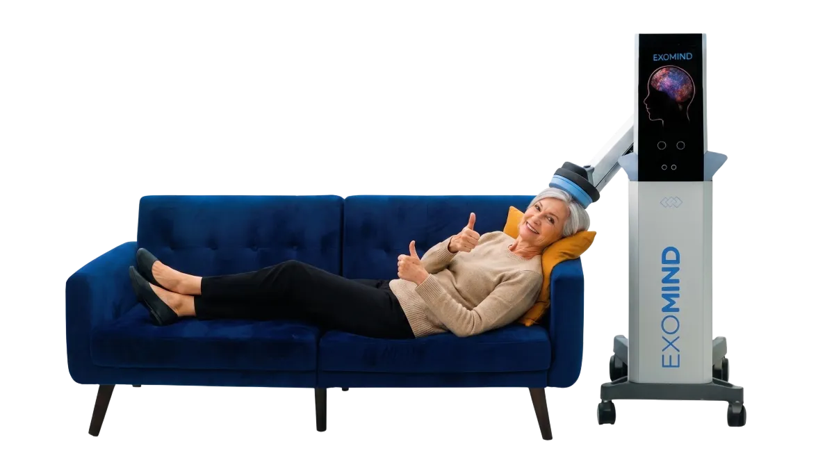 EXOMIND TMS treatment session